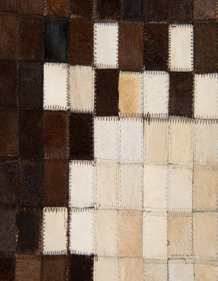 Detail image of  8' 2 x 9' 11 Cowhide Stocks Rug