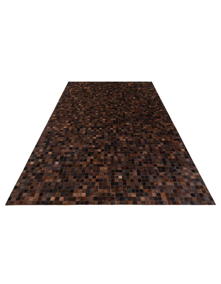 Detail image of  5' 11 x 9' Cowhide Stocks Rug