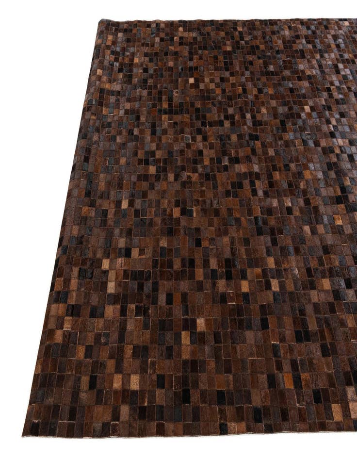 Detail image of  5' 11 x 9' Cowhide Stocks Rug