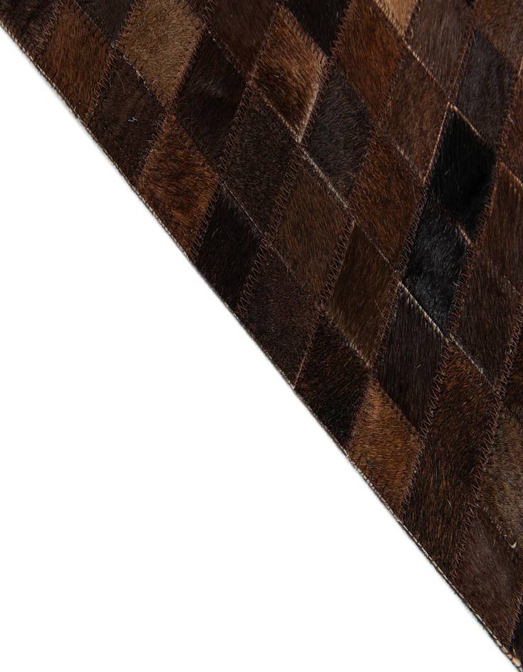 Detail image of  5' 11 x 9' Cowhide Stocks Rug