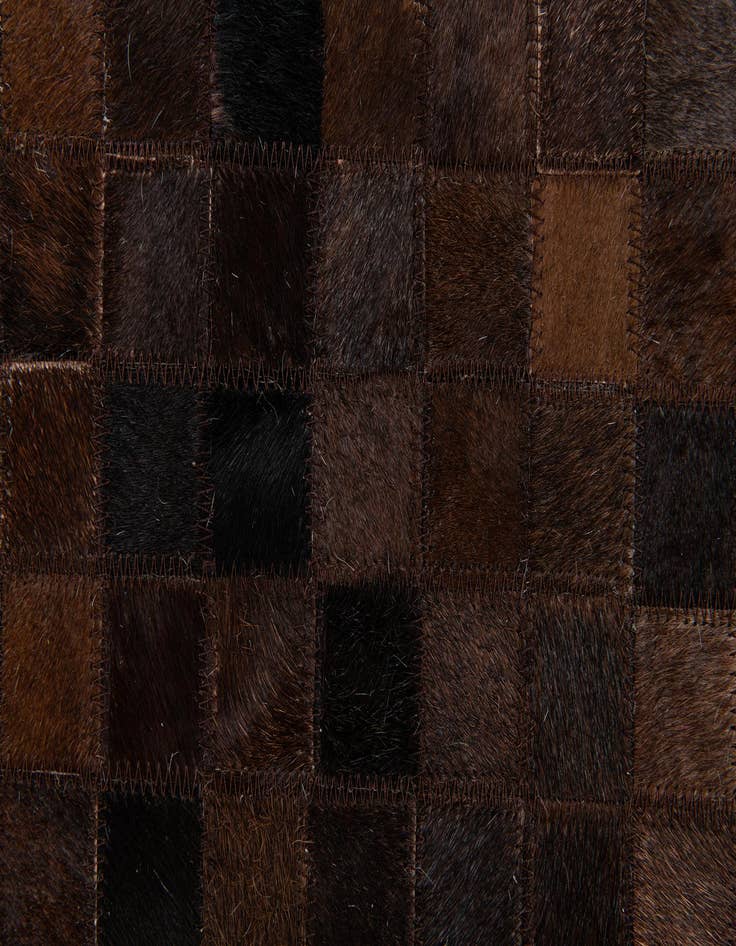 Detail image of  5' 11 x 9' Cowhide Stocks Rug