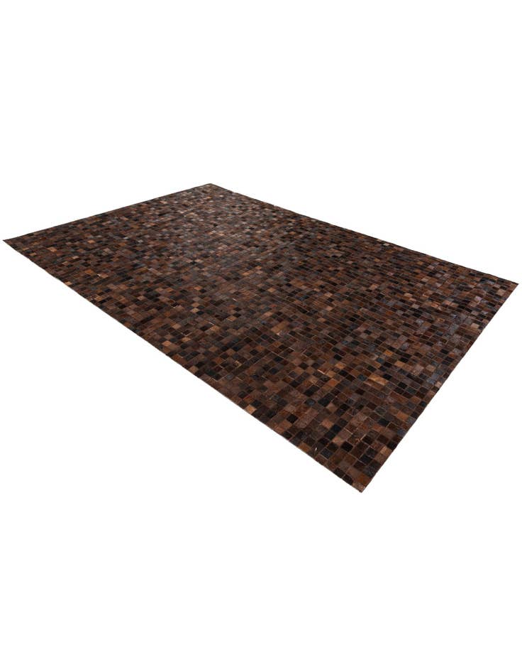Detail image of  5' 11 x 8' 11 Cowhide Stocks Rug