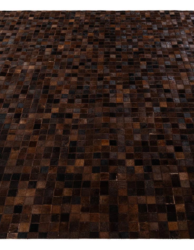 Detail image of  5' 11 x 8' 11 Cowhide Stocks Rug