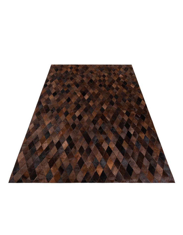 Detail image of  6' 6 x 9' 9 Cowhide Stocks Rug