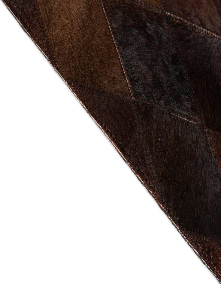 Detail image of  6' 6 x 9' 10 Cowhide Stocks Rug