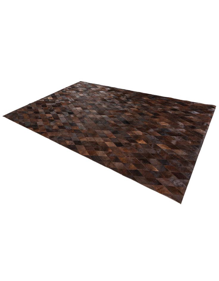 Detail image of  6' 7 x 9' 10 Cowhide Stocks Rug
