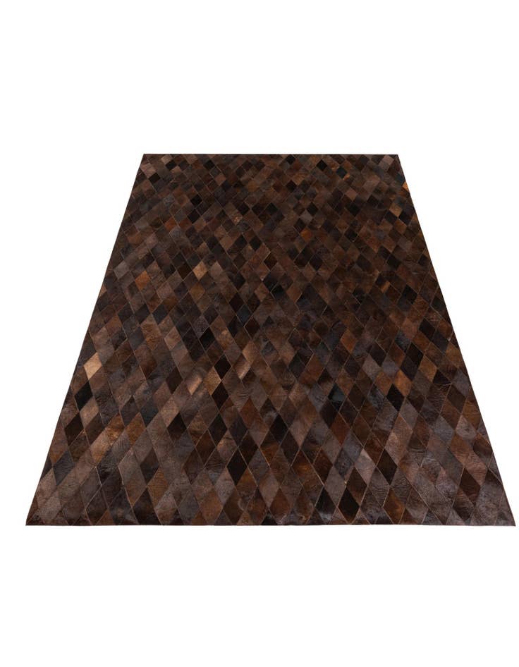 Detail image of  6' 7 x 9' 10 Cowhide Stocks Rug