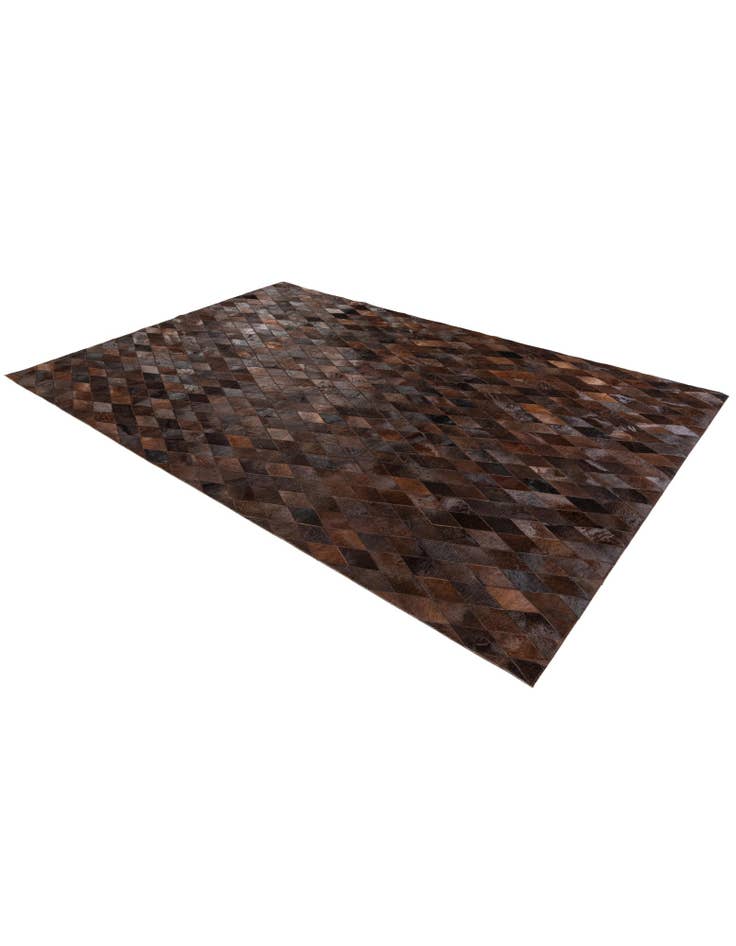 Detail image of  6' 6 x 9' 10 Cowhide Stocks Rug