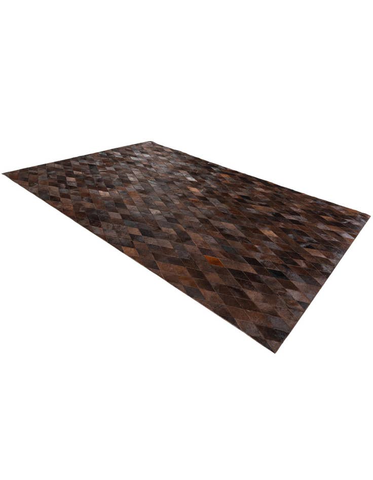 Detail image of  6' 6 x 9' 10 Cowhide Stocks Rug