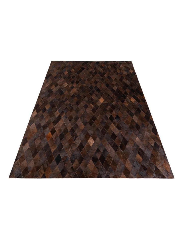 Detail image of  6' 6 x 9' 10 Cowhide Stocks Rug