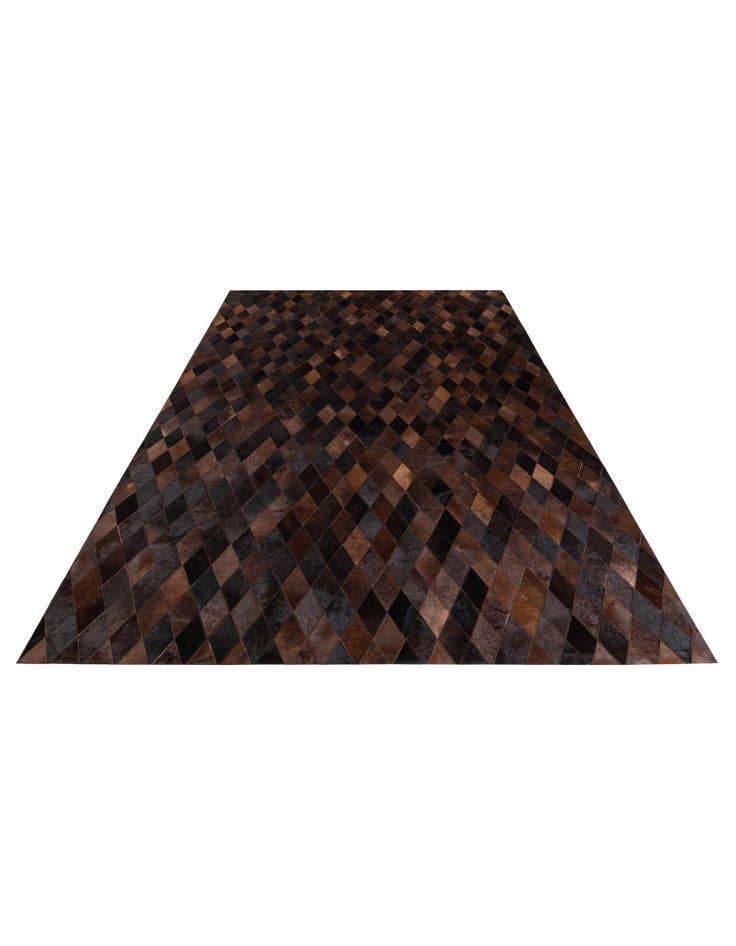 Detail image of  6' 6 x 9' 11 Cowhide Stocks Rug