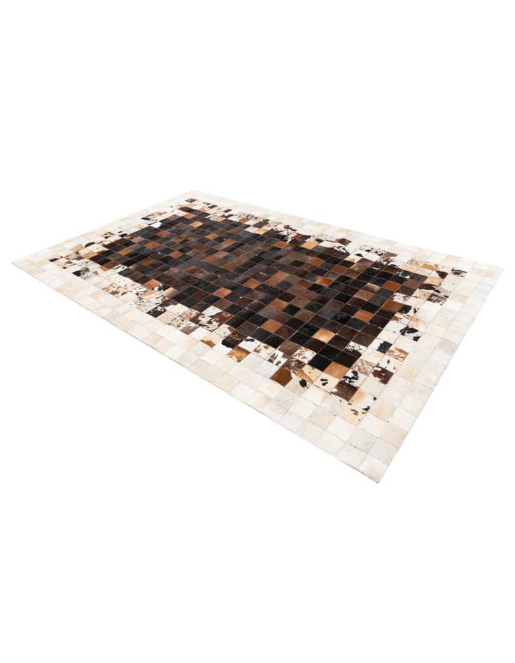 Detail image of  5' x 7' 11 Cowhide Stocks Rug