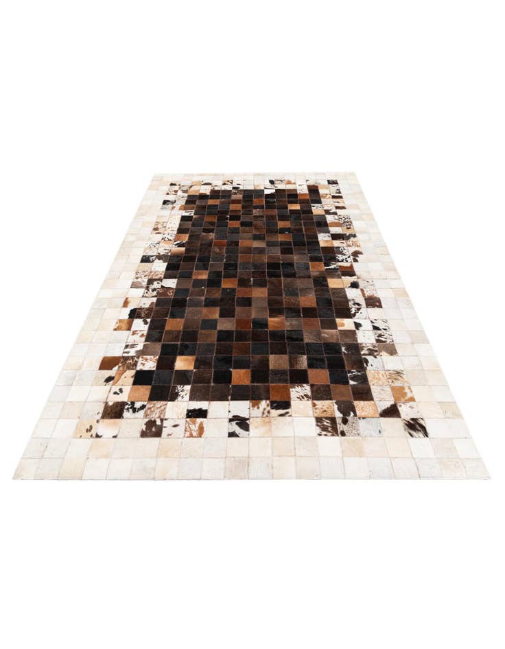 Detail image of  5' x 7' 11 Cowhide Stocks Rug
