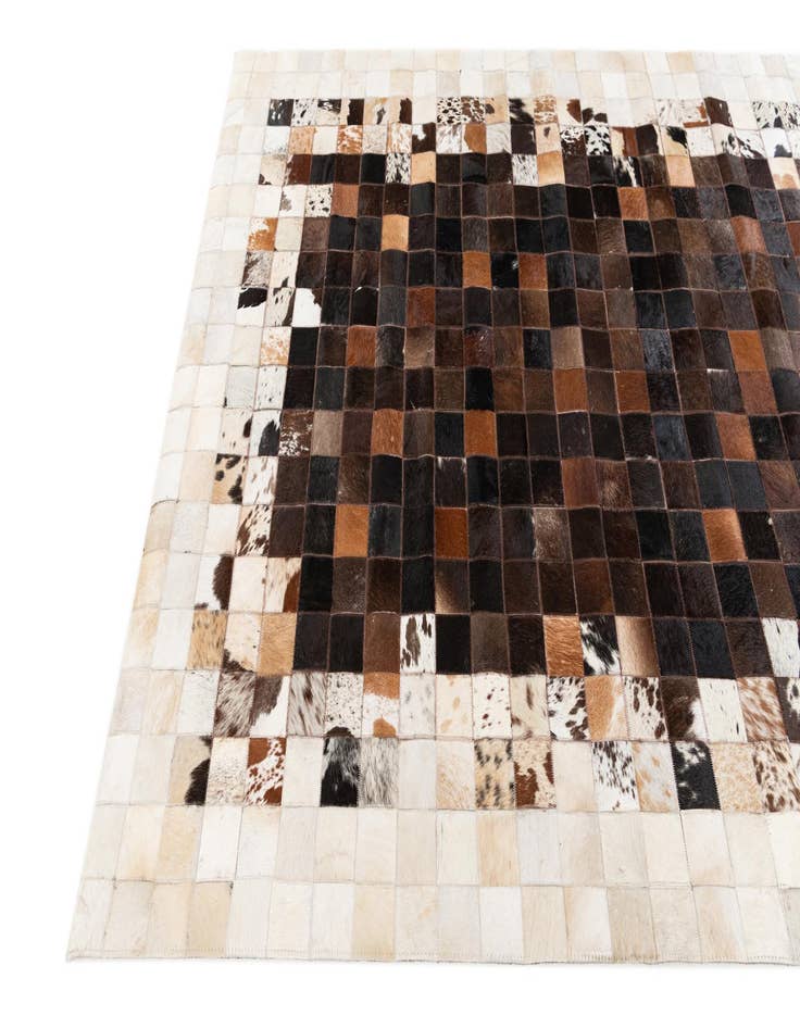 Detail image of  5' x 7' 11 Cowhide Stocks Rug