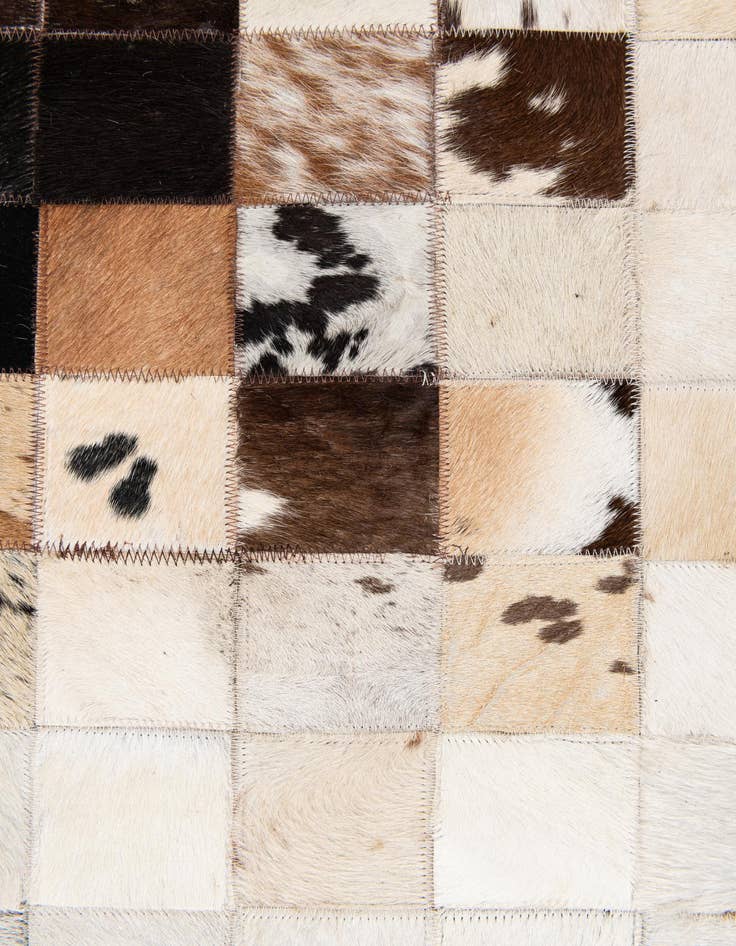 Detail image of  5' x 7' 11 Cowhide Stocks Rug