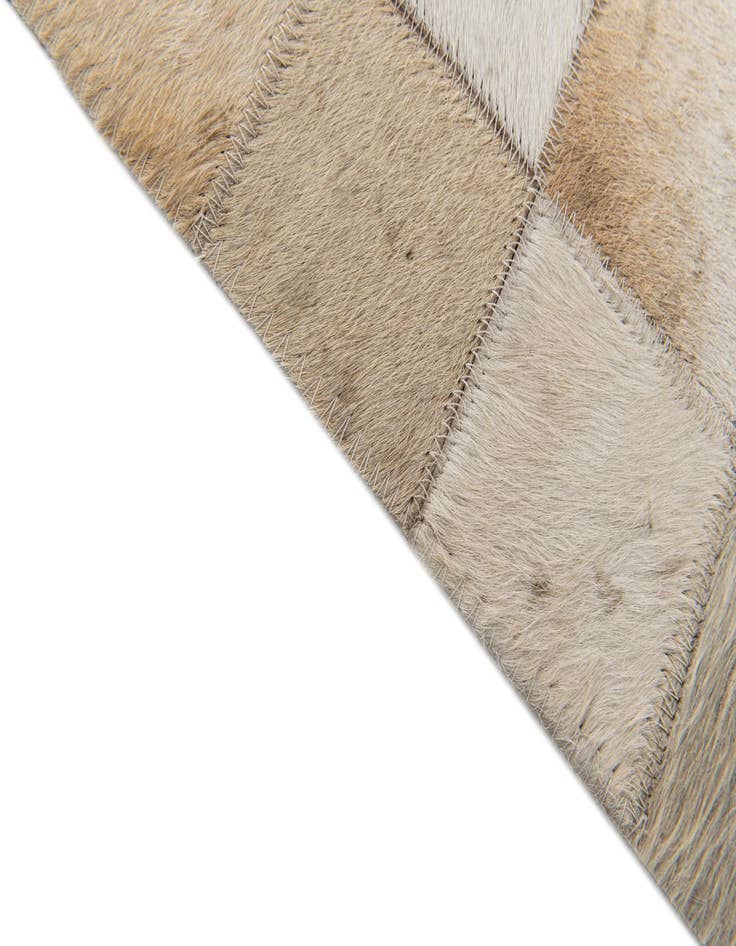 Detail image of  4' 11 x 7' 10 Cowhide Stocks Rug
