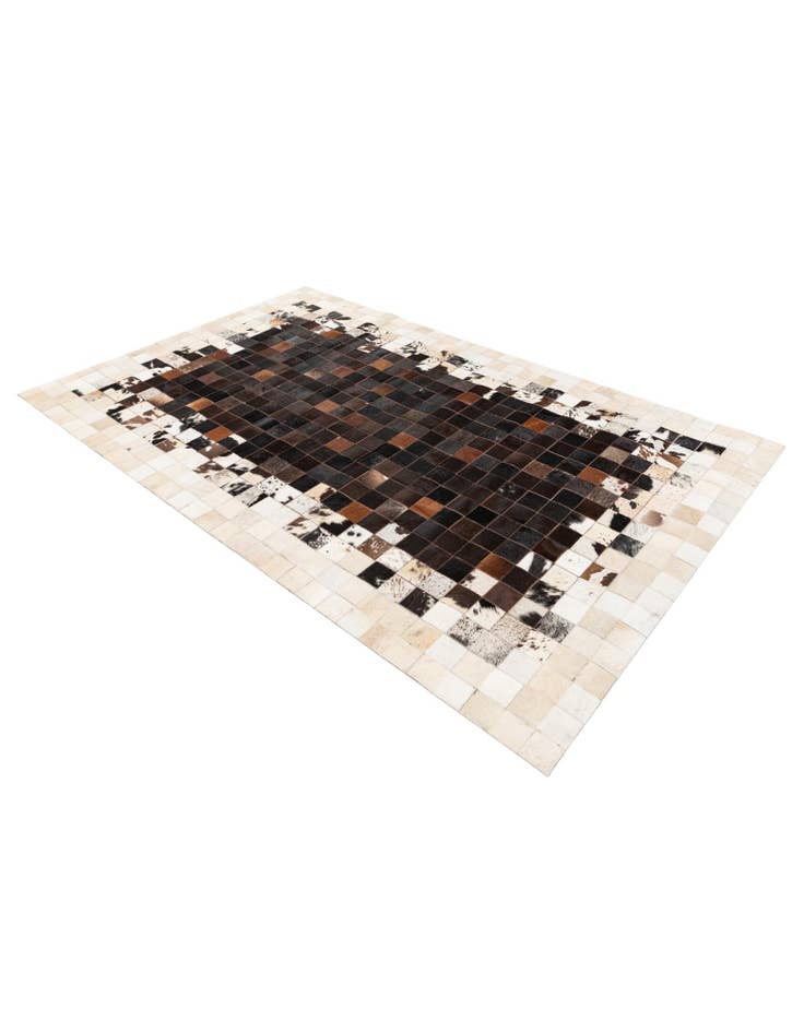 Detail image of  5' x 7' 10 Cowhide Stocks Rug