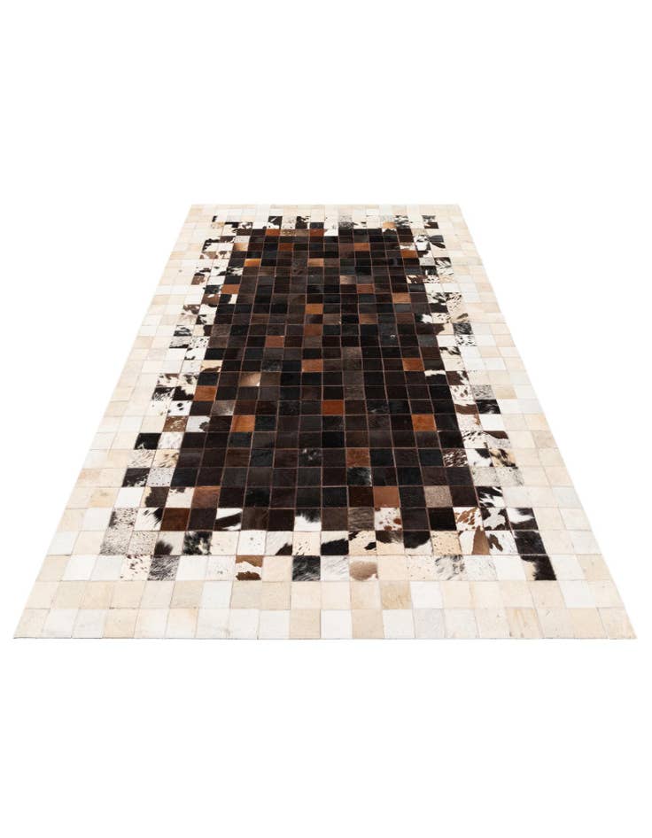 Detail image of  5' x 7' 10 Cowhide Stocks Rug