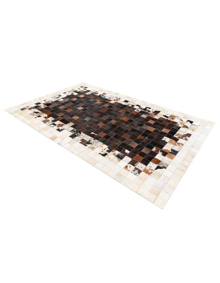 Detail image of  5' x 7' 11 Cowhide Stocks Rug