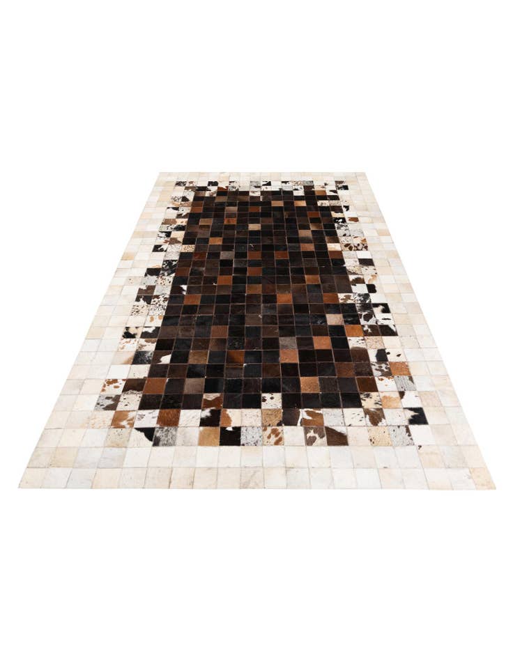 Detail image of  5' x 7' 11 Cowhide Stocks Rug