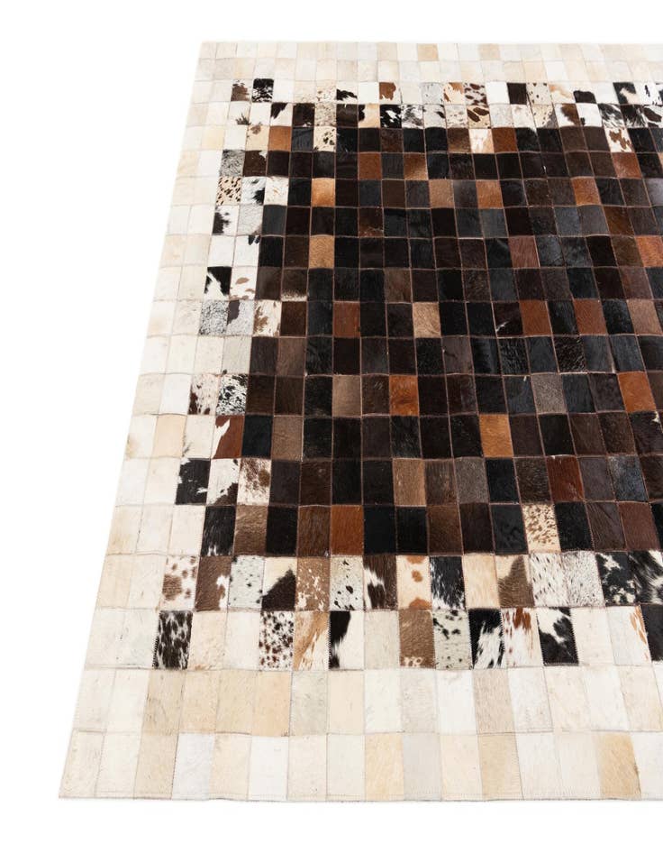 Detail image of  5' x 7' 11 Cowhide Stocks Rug