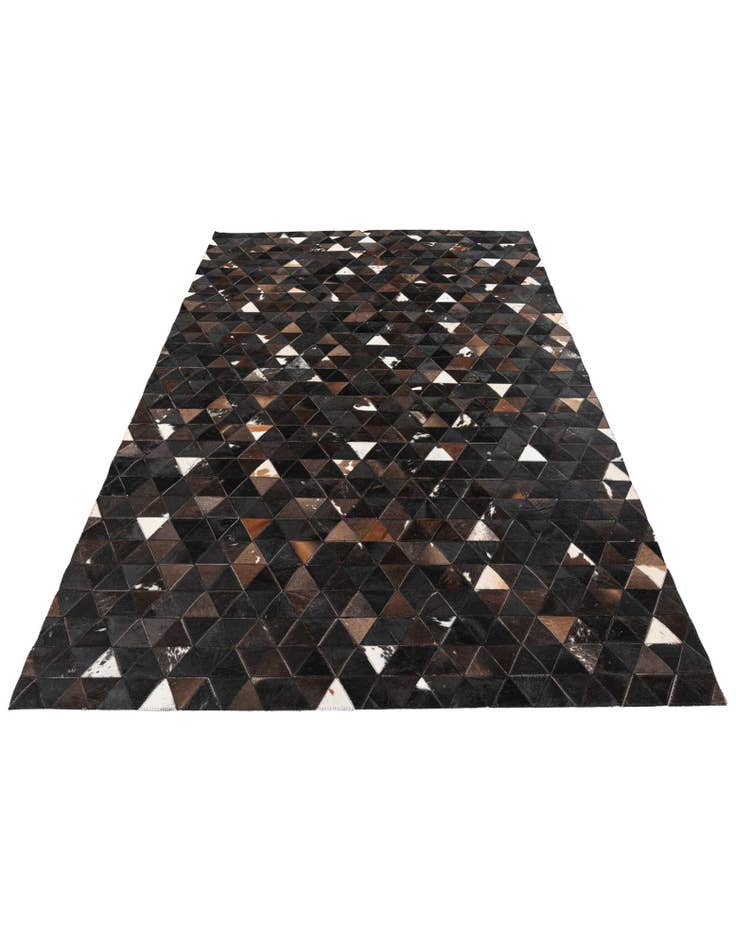 Detail image of  5' 1 x 8' Cowhide Stocks Rug