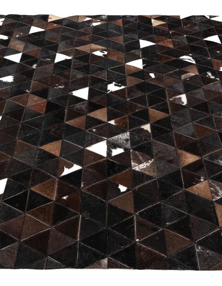 Detail image of  5' 1 x 8' Cowhide Stocks Rug