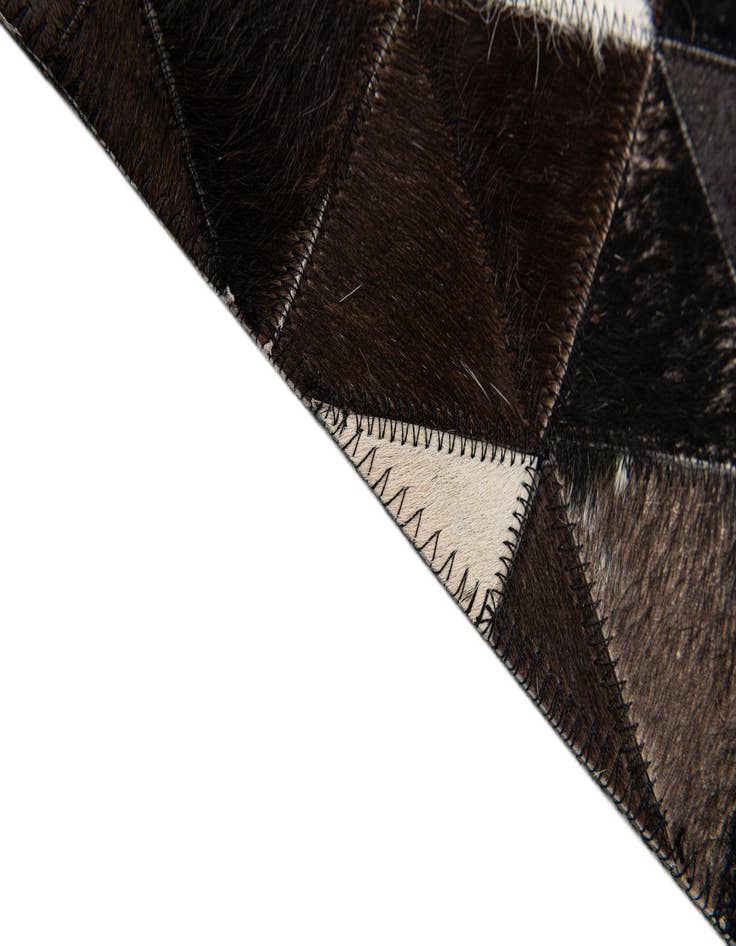 Detail image of  5' 1 x 8' Cowhide Stocks Rug