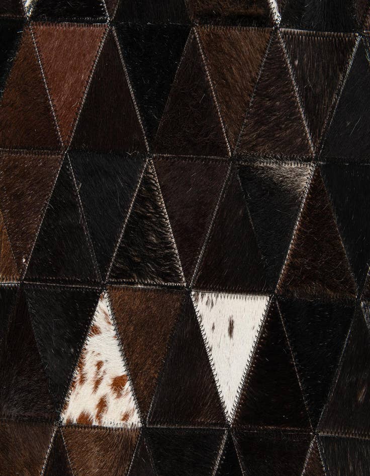 Detail image of  5' 1 x 8' Cowhide Stocks Rug