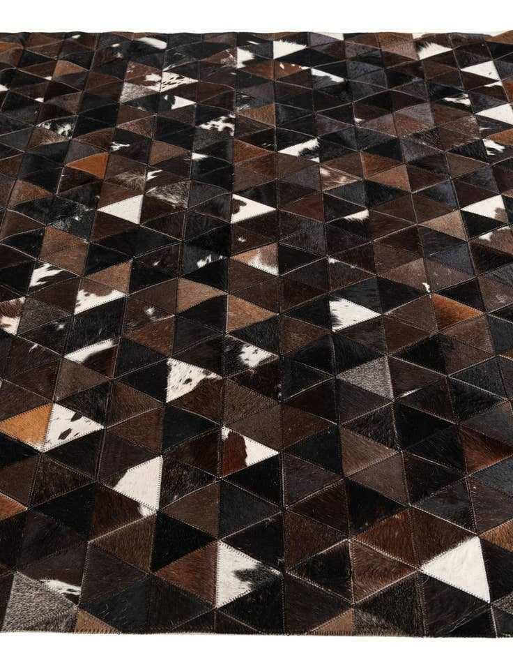 Detail image of  5' x 7' 9 Cowhide Stocks Rug