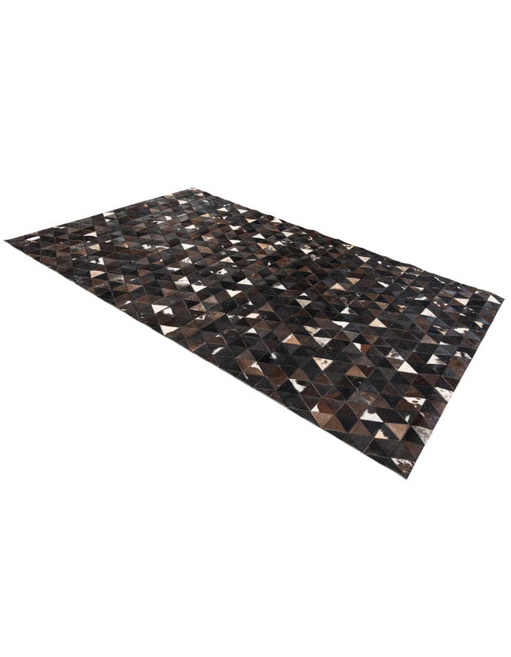 Detail image of  5' 1 x 7' 11 Cowhide Stocks Rug