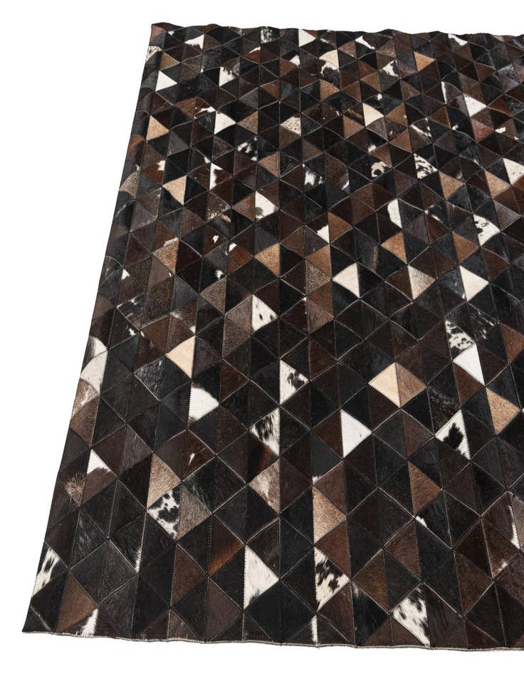Detail image of  5' x 7' 11 Cowhide Stocks Rug