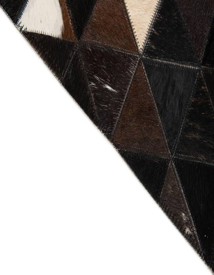 Detail image of  5' 1 x 8' Cowhide Stocks Rug