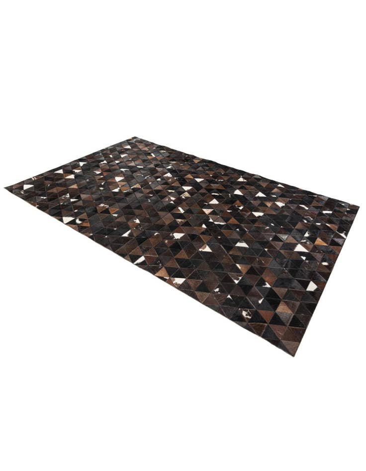 Detail image of  4' 11 x 7' 10 Cowhide Stocks Rug