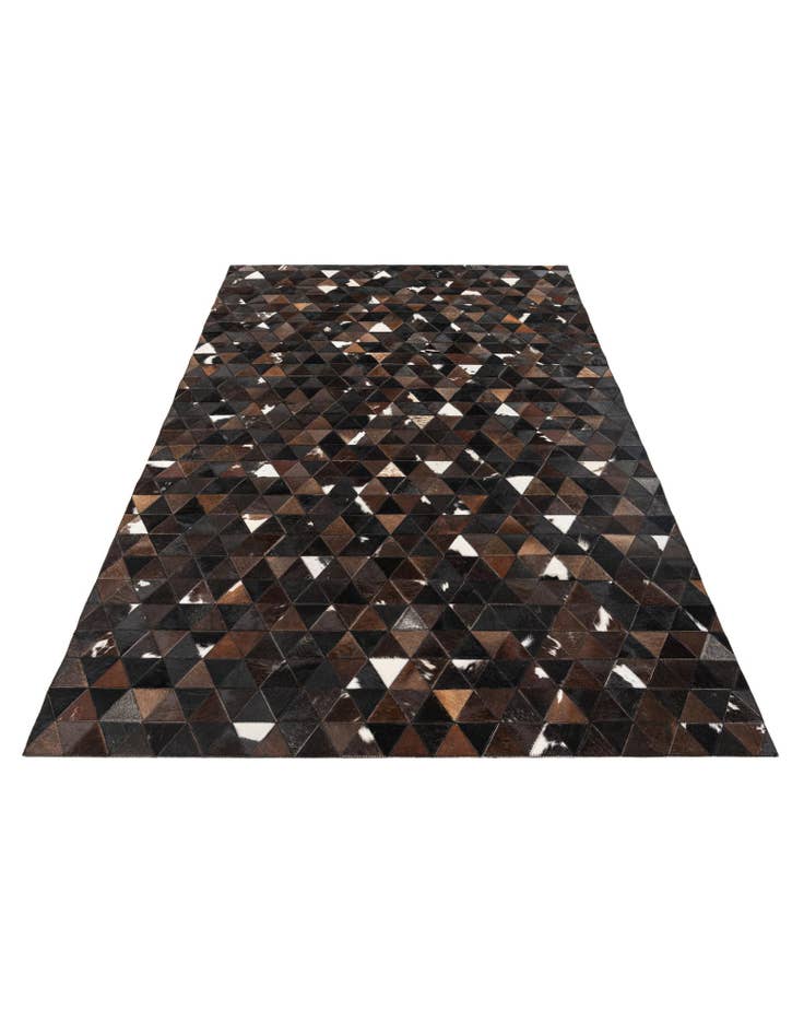 Detail image of  4' 11 x 7' 10 Cowhide Stocks Rug