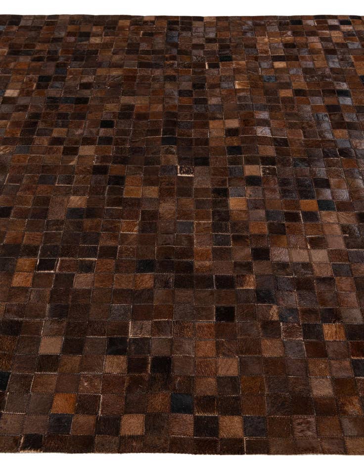 Detail image of  5' 1 x 7' 11 Cowhide Stocks Rug