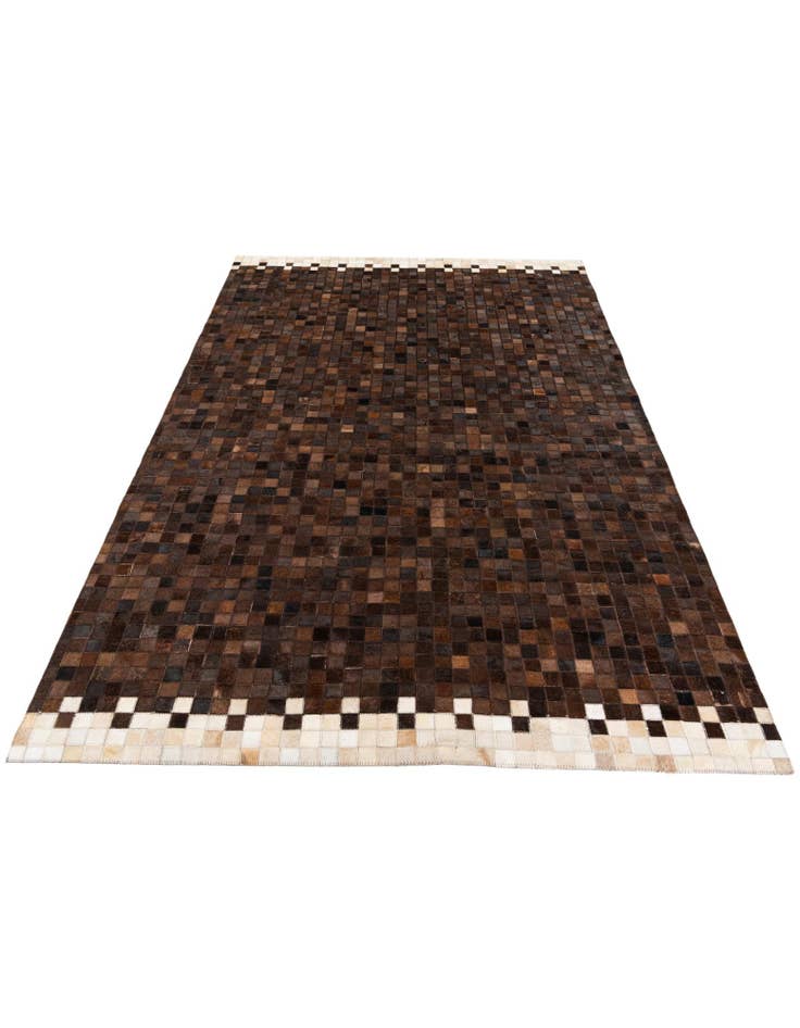 Detail image of  5' x 7' 11 Cowhide Stocks Rug