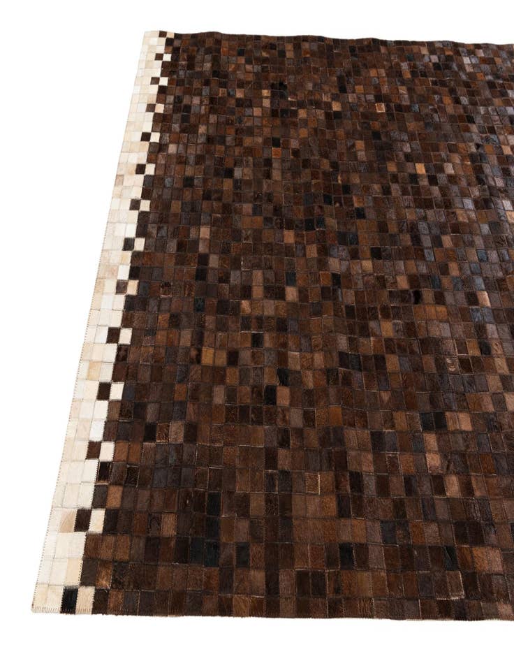 Detail image of  5' x 7' 11 Cowhide Stocks Rug