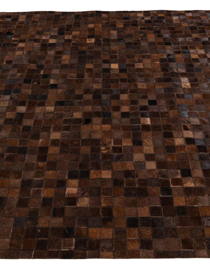 Detail image of  5' x 7' 11 Cowhide Stocks Rug