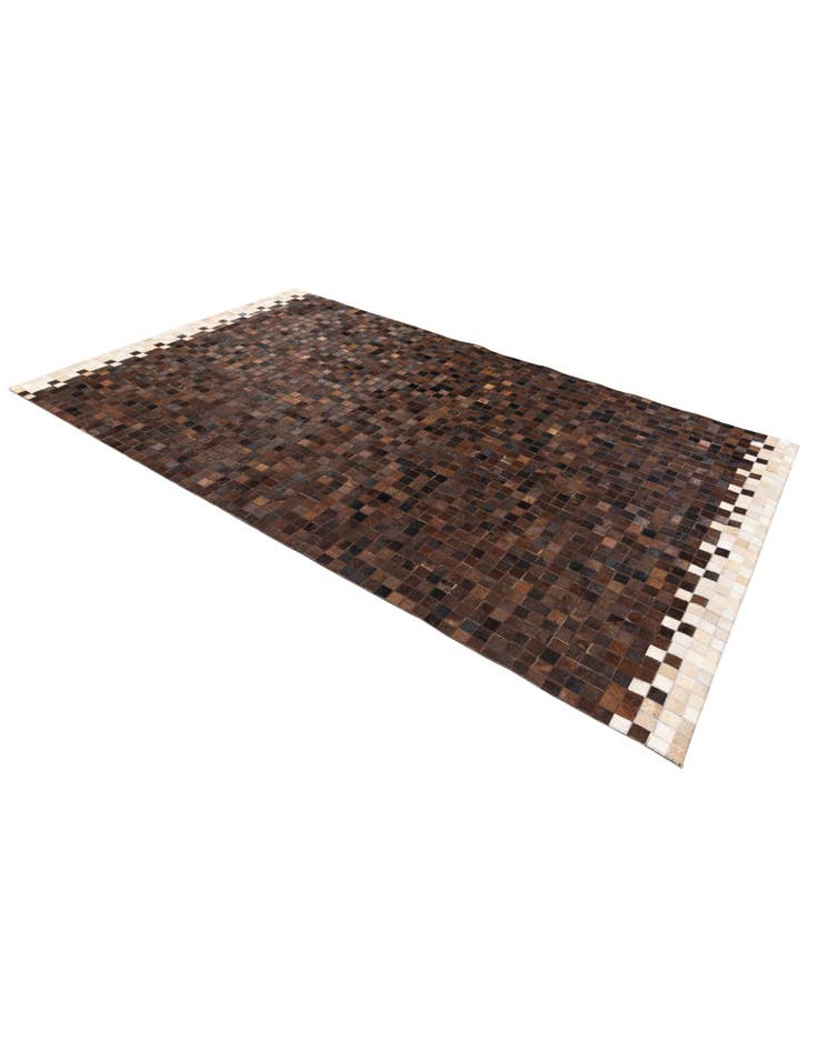 Detail image of  4' 11 x 8' 1 Cowhide Stocks Rug