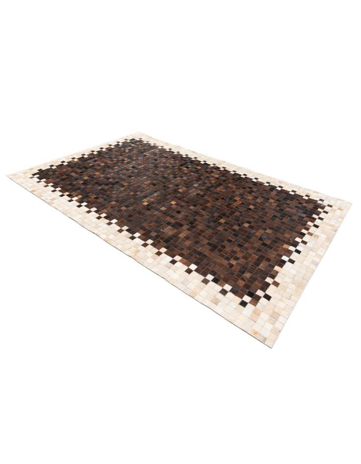 Detail image of  5' 1 x 7' 11 Cowhide Stocks Rug