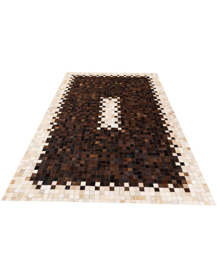 Detail image of  5' 1 x 8' Cowhide Stocks Rug