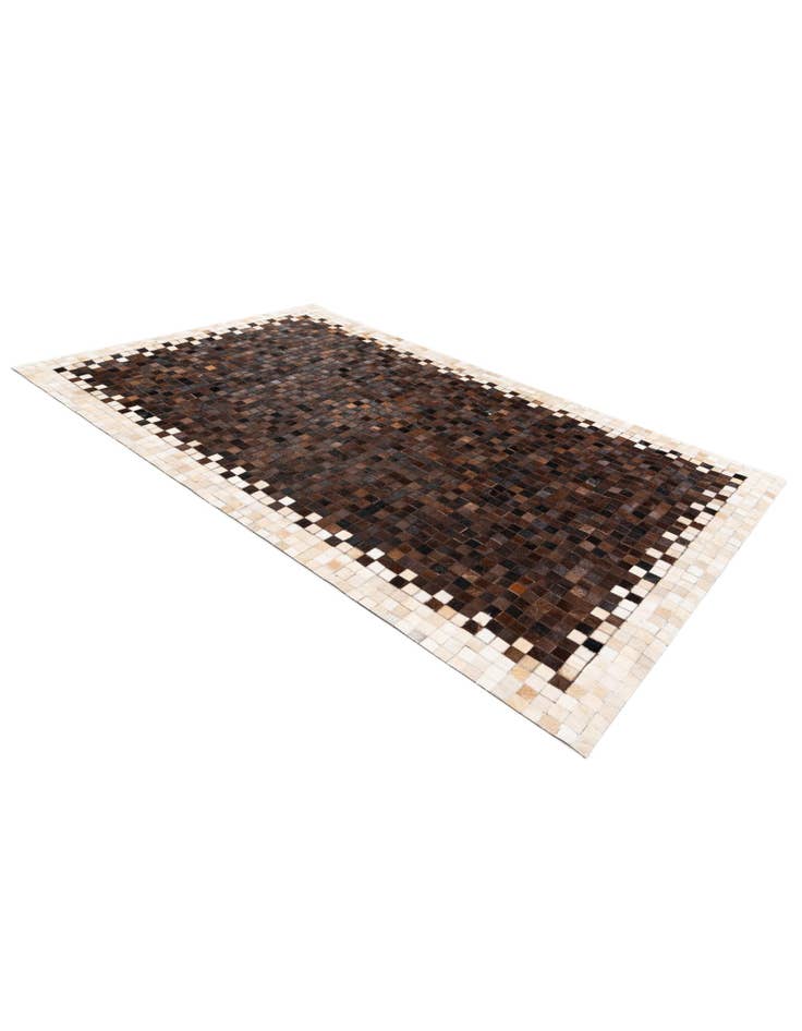 Detail image of  5' x 7' 11 Cowhide Stocks Rug