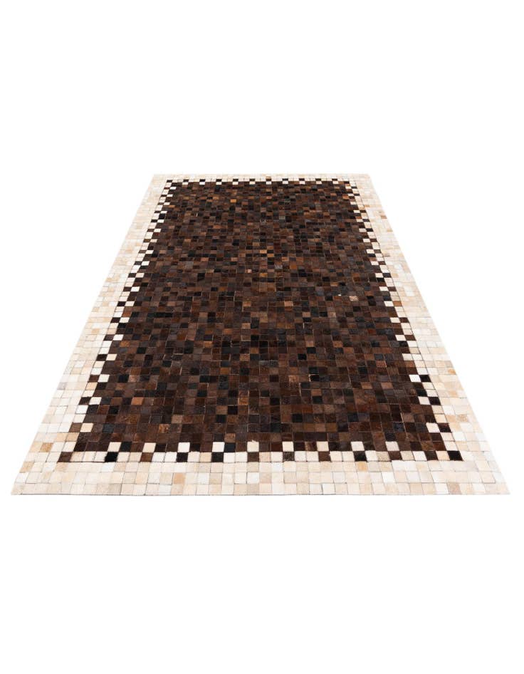 Detail image of  5' x 7' 11 Cowhide Stocks Rug