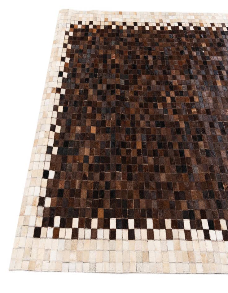 Detail image of  5' x 7' 11 Cowhide Stocks Rug