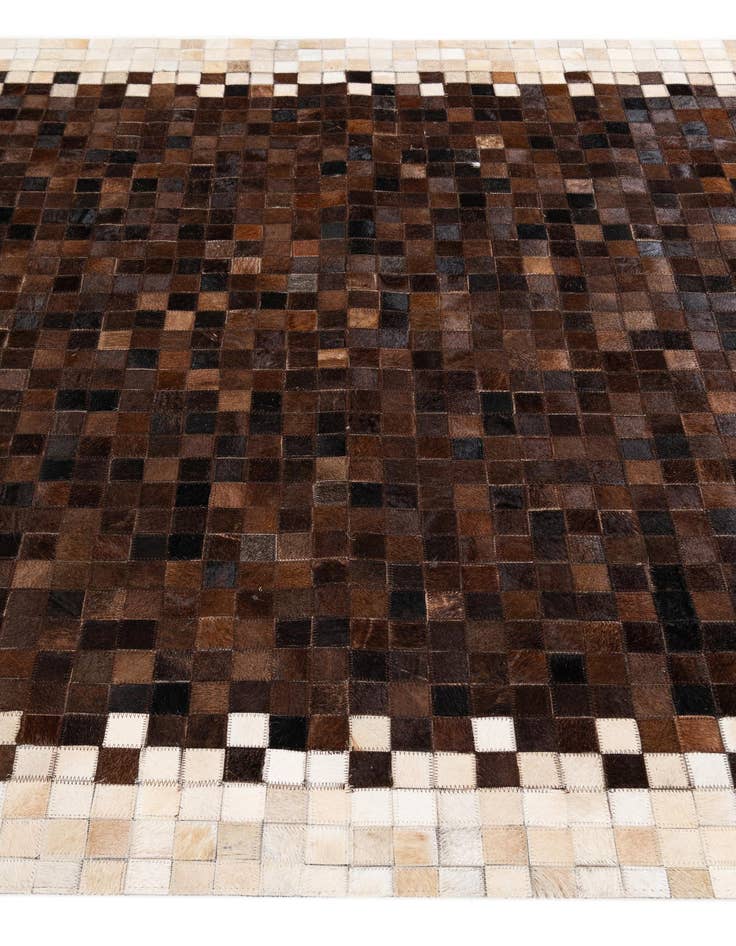 Detail image of  5' x 7' 11 Cowhide Stocks Rug