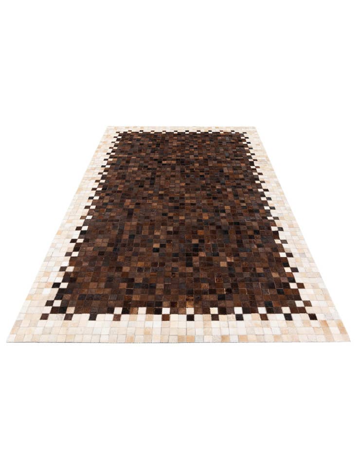 Detail image of  5' x 8' Cowhide Stocks Rug
