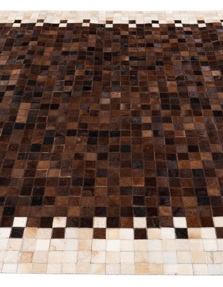 Detail image of  5' x 8' Cowhide Stocks Rug