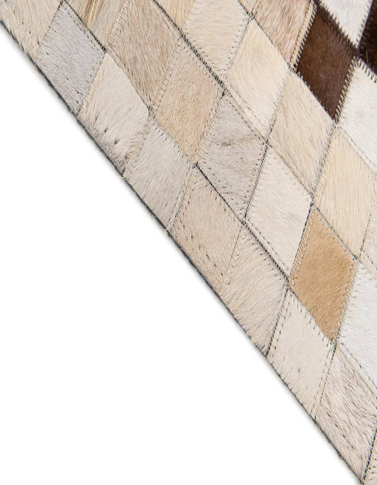 Detail image of  5' x 8' Cowhide Stocks Rug