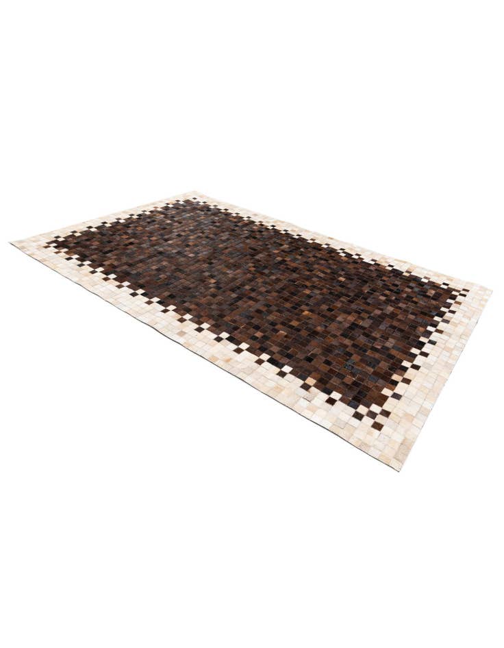 Detail image of  5' 1 x 7' 11 Cowhide Stocks Rug